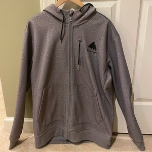 Burton Waterproof Zip Up Grey Ski Snowboard Jacket